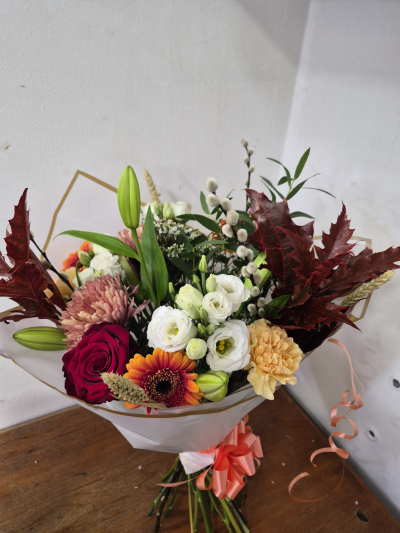 Autumnal Mix - Beautiful bouquet with Autumnal flowers and colours